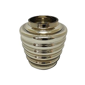 VASO DE VIDRO DOURADO