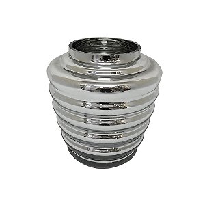 VASO DE VIDRO PRATA
