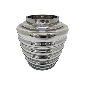 VASO DE VIDRO PRATA