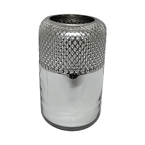 VASO DE VIDRO PRATA