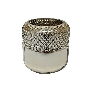 VASO DE VIDRO DOURADO