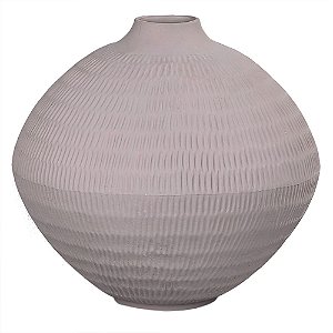 VASO DE CERÂMICA CINZA 22CM X 22CM X 20CM