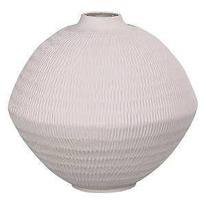 VASO DE CERÂMICA BRANCO 22CM X 22CM X 20CM