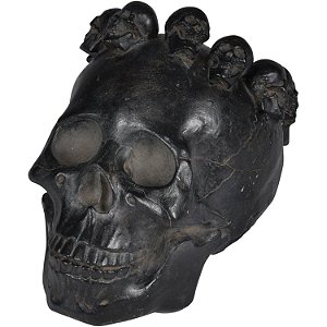 FIGURA DECORATIVA DE RESINA - CAVEIRA