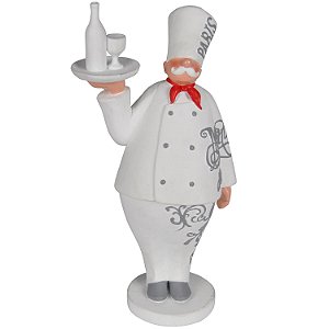 FIGURA DE RESINA COZINHEIRO