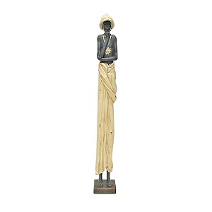 FIGURA DECORATIVA DE RESINA - AFRICANO