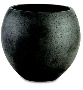 KIT CACHEPOT DE PISO EM CIMENTO - 2 PÇS
