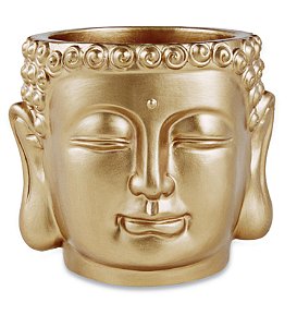 CACHEPOT DOURADO EM CIMENTO