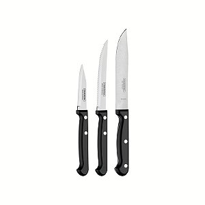 JOGO FACAS INOX 3PC ULTRACORTE PRE