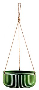KIT CACHEPOT PENDENTE EM CIMENTO - 2 PCS