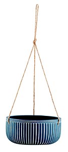 KIT CACHEPOT PENDENTE EM CIMENTO - 2 PCS