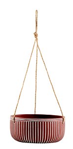 KIT CACHEPOT PENDENTE EM CIMENTO - 2 PCS