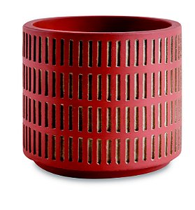 KIT CACHEPOT TERRACOTA EM CIMENTO - 3 PCS