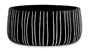KIT CACHEPOT PRETO EM CIMENTO - 2 PCS