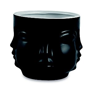 CACHEPOT PRETO EM CERAMICA