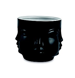 CACHEPOT PRETO EM CERAMICA