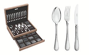 FAQUEIRO ACO INOX 130PCS C/ESTOJO