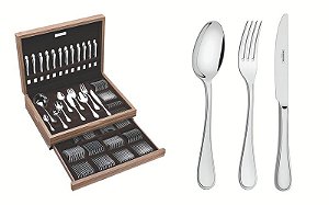 FAQUEIRO ACO INOX 130PCS C/ESTOJO