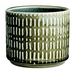 KIT CACHEPOT OLIVA  EM CERAMICA - 2 PCS