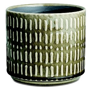 KIT CACHEPOT OLIVA  EM CERAMICA - 2 PCS