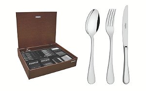FAQUEIRO ACO INOX 130PCS C/ESTOJO