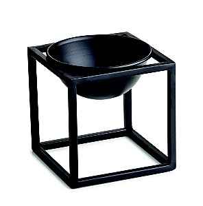 KIT CACHEPOT PRETO EM METAL COM SUPORTE - 3 PCS