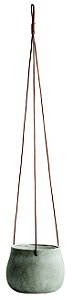 CACHEPOT PENDENTE OFF WHITE EM CERAMICA