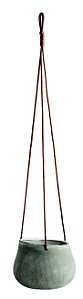 CACHEPOT PENDENTE OFF WHITE EM CERAMICA