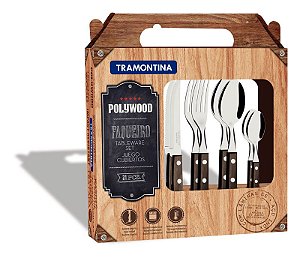 FAQUEIRO INOX 24PC POLYWOOD CAS