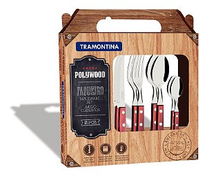 FAQUEIRO INOX 24PC POLYWOOD VER