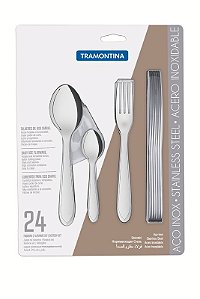 FAQUEIRO ACO INOX 24PCS LAGUNA