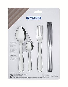 FAQUEIRO ACO INOX 24PCS LAGUNA