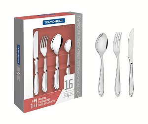 FAQUEIRO ACO INOX 16PCS LAGUNA