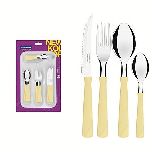 FAQUEIRO INOX 25PC NEW KOLOR CRE