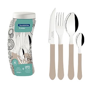 FAQUEIRO INOX 24PC LEME CIN