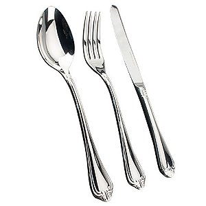 FAQUEIRO VICTORIAN 130 PECAS ACO INOX 18/10 3,0 MM ESPESSURA