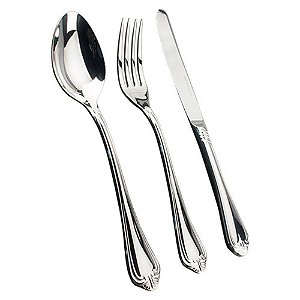 FAQUEIRO VICTORIAN 101 PECAS EM ACO INOX 18/10 3,0 MM DE ESPESSURA