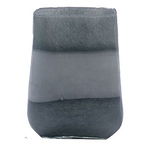 VASO DE VIDRO CINZA