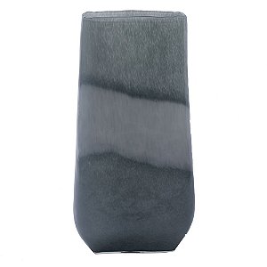 VASO DE VIDRO CINZA