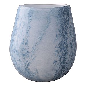 VASO DE VIDRO AZUL
