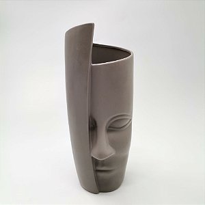 VASO DE CERAMICA COM O ROSTO