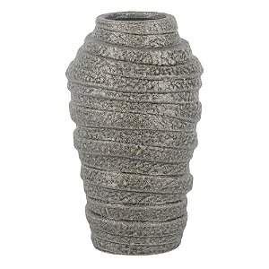 VASO DE CERAMICA CINZA
