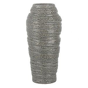 VASO DE CERAMICA CINZA