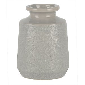 VASO DE CERAMICA CINZA CLARO