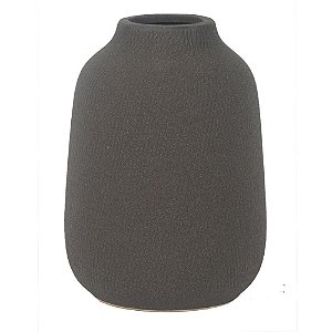 VASO DE CERAMICA CINZA