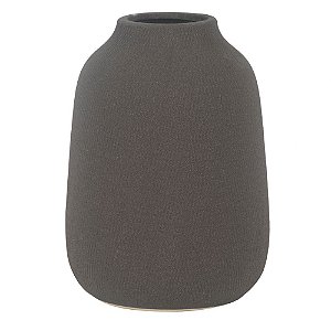 VASO DE CERAMICA CINZA