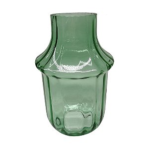 VASO DE VIDRO TRANSPARENTE VERDE