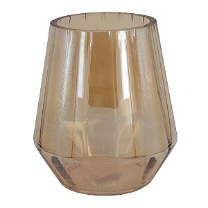 VASO DE VIDRO AMBAR