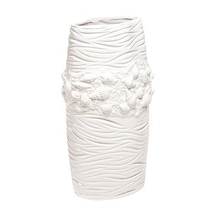 VASO DE CERÂMICA CONCHAS 21,2x16,3x37,7cm