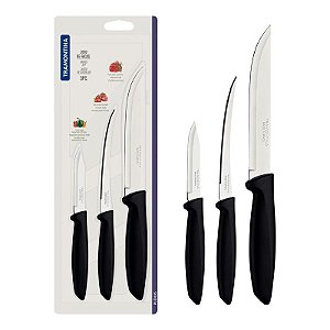 JOGO FACAS INOX 3PC PLENUS PRE